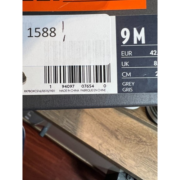 NWB Rockport Mens Charlee Wingtip Oxfords Gray Leather 9M - Picture 4 of 11